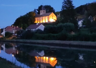 Vue de nuit de Nogent-lès-Montbard